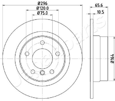 DP0102 JAPANPARTS Тормозной диск