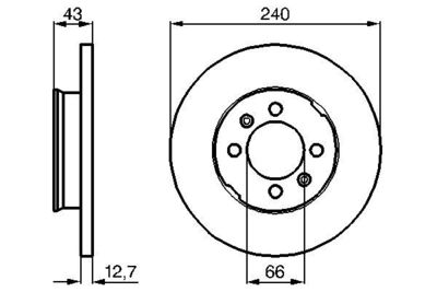 0986478819 BOSCH Тормозной диск