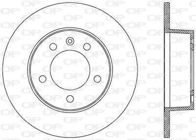 BDA200110 OPEN PARTS Тормозной диск