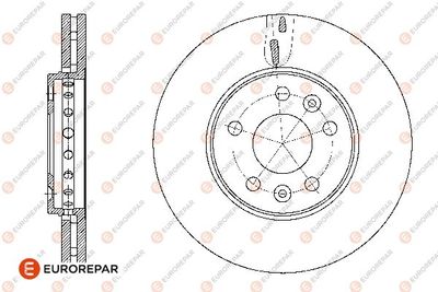 1667863980 EUROREPAR Тормозной диск