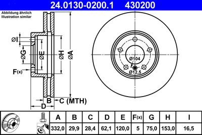 24013002001 ATE Тормозной диск