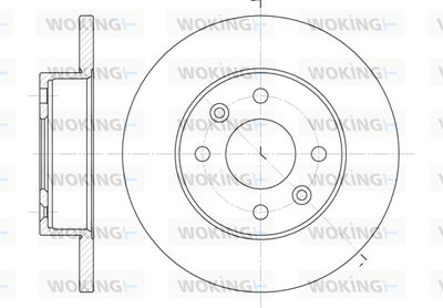 D607700 WOKING Тормозной диск