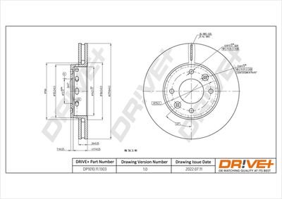 DP1010111303 Dr!ve+ Тормозной диск