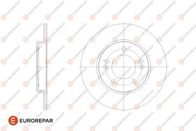 1676011980 EUROREPAR Тормозной диск