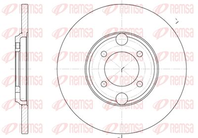 691900 REMSA Тормозной диск