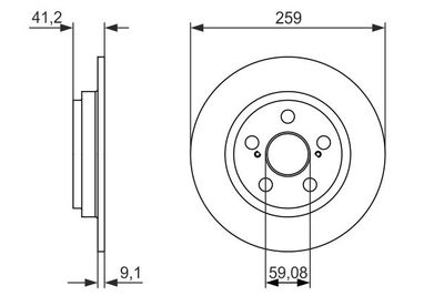 0986479766 BOSCH Тормозной диск