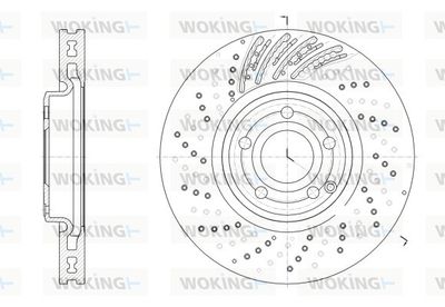 D6252810 WOKING Тормозной диск