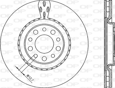 BDR225420 OPEN PARTS Тормозной диск