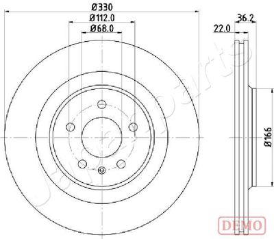 DP0910C JAPANPARTS Тормозной диск