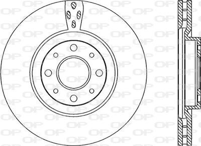 BDA221720 OPEN PARTS Тормозной диск