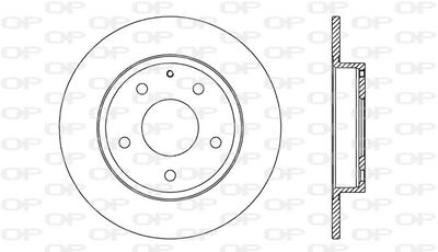 BDA272810 OPEN PARTS Тормозной диск