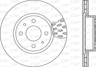 BDA114720 OPEN PARTS Тормозной диск