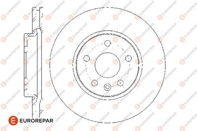 1667856480 EUROREPAR Тормозной диск