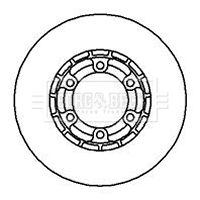 BBD5152 BORG & BECK Тормозной диск