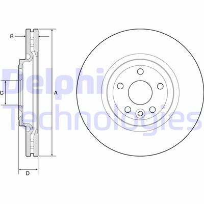 BG9177C DELPHI Тормозной диск