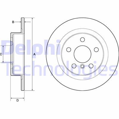 BG4812C DELPHI Тормозной диск