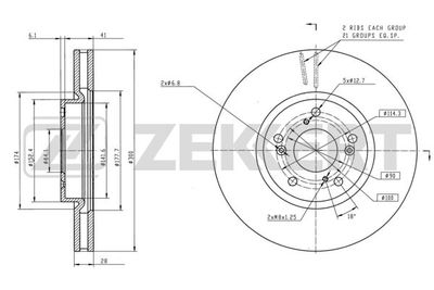 BS5920 ZEKKERT Тормозной диск