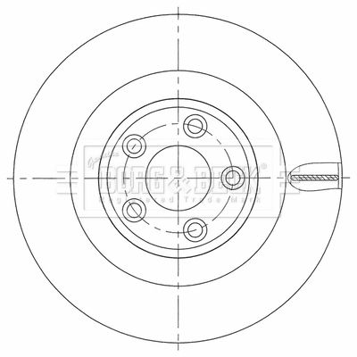 BBD5472 BORG & BECK Тормозной диск