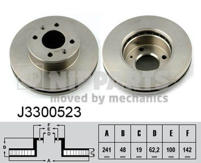 J3300523 NIPPARTS Тормозной диск