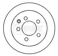BBD4368 BORG & BECK Тормозной диск