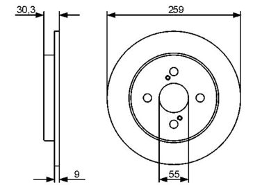 0986479420 BOSCH Тормозной диск