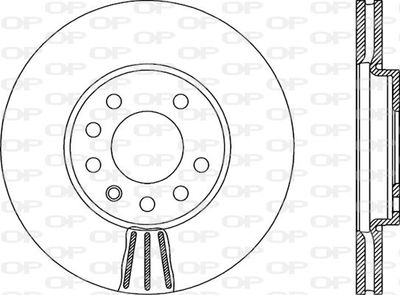 BDR199120 OPEN PARTS Тормозной диск