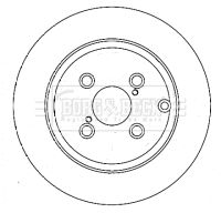 BBD4380 BORG & BECK Тормозной диск