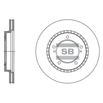 SD4802 Hi-Q Тормозной диск