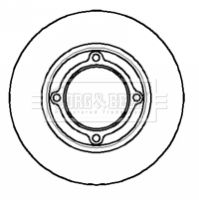 BBD5024 BORG & BECK Тормозной диск