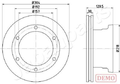 DP0529C JAPANPARTS Тормозной диск