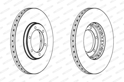 DDF487 FERODO Тормозной диск