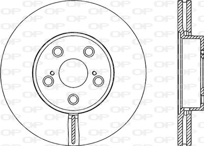 BDR205720 OPEN PARTS Тормозной диск