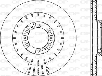 BDR212520 OPEN PARTS Тормозной диск