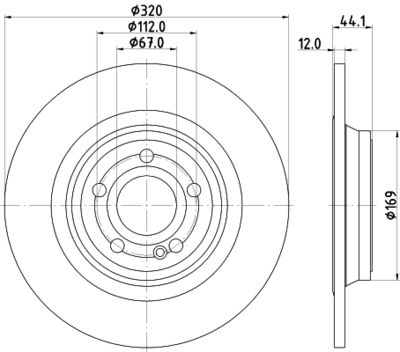 MDC2988C MINTEX Тормозной диск