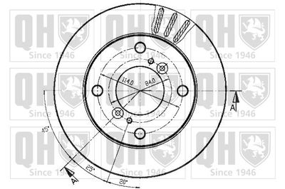 BDC3758 QUINTON HAZELL Тормозной диск