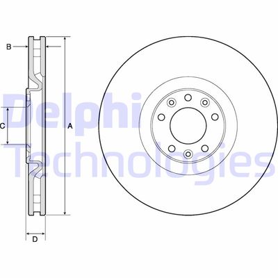 BG4814C DELPHI Тормозной диск