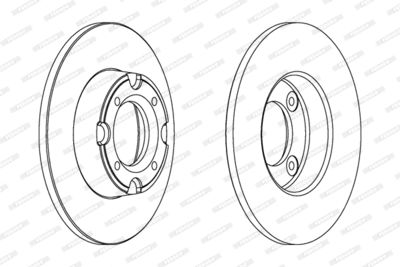DDF534 FERODO Тормозной диск
