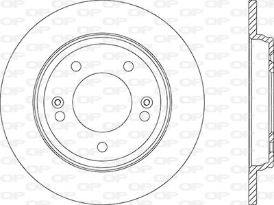 BDA287610 OPEN PARTS Тормозной диск