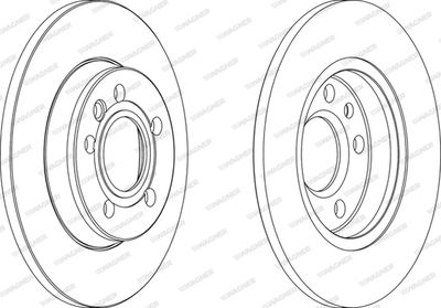 WGR10121 WAGNER Тормозной диск