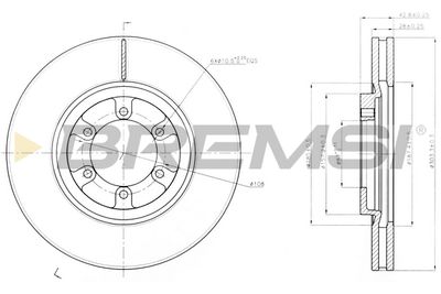 CD7902V BREMSI Тормозной диск