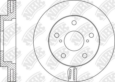 RN1587 NiBK Тормозной диск