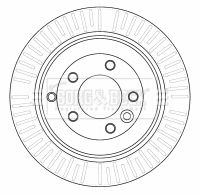 BBD4532 BORG & BECK Тормозной диск