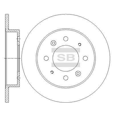 SD2041 Hi-Q Тормозной диск