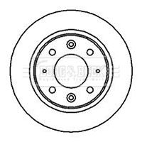 BBD4190 BORG & BECK Тормозной диск