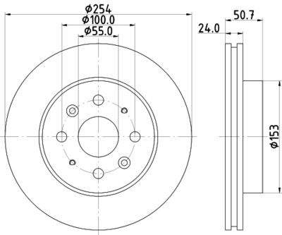 PCD15242 DON Тормозной диск