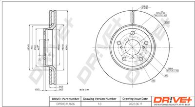 DP1010111666 Dr!ve+ Тормозной диск