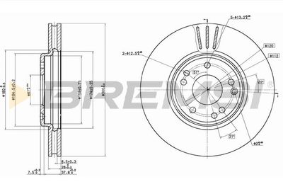 CD6268V BREMSI Тормозной диск