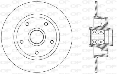 BDA251530 OPEN PARTS Тормозной диск