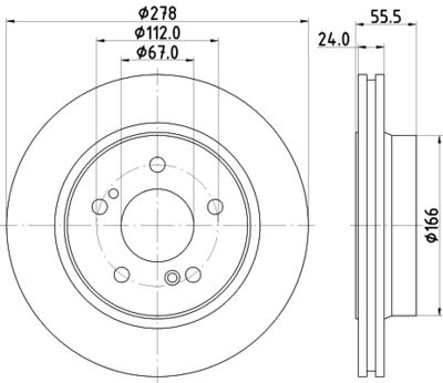 MDC1211 MINTEX Тормозной диск