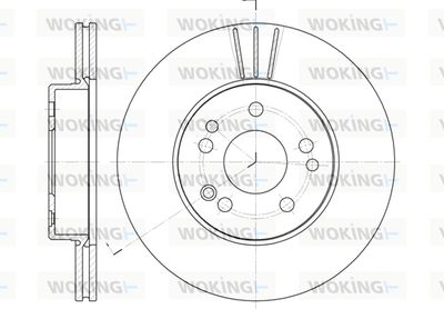 D633810 WOKING Тормозной диск